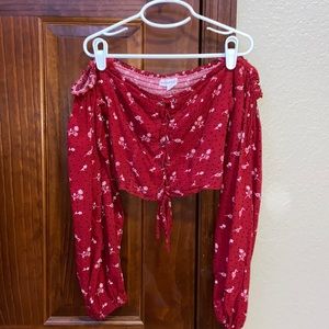 Size small Aeropostale off-the-shoulder shirt